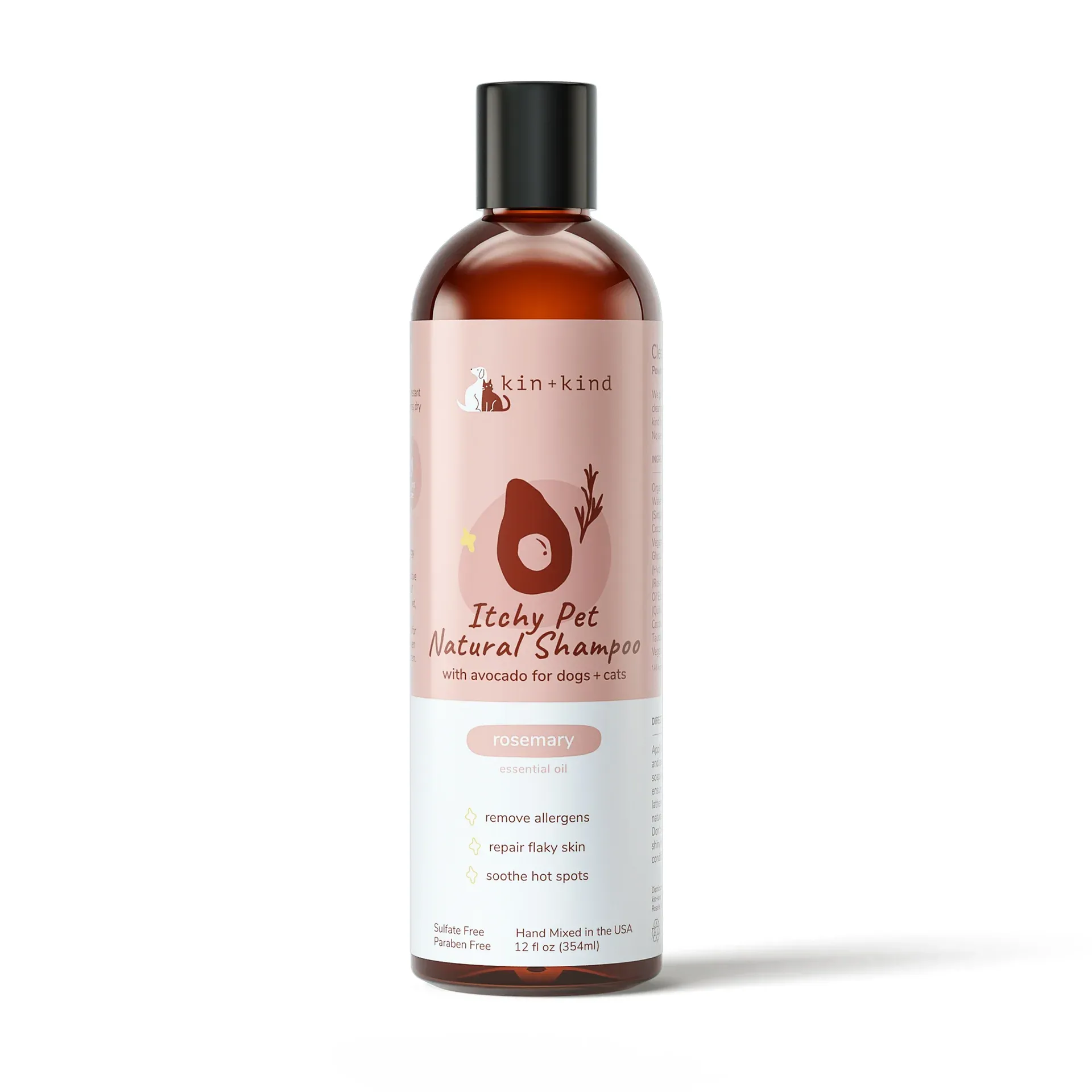 10% OFF: Kin Kind Itchy Pet Natural Rosemary Dog Shampoo 12oz