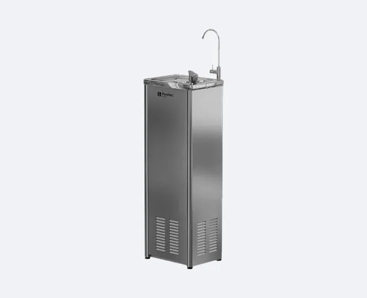 15L/h Puretec Stainless Steel Filtered Drinking Fountain w/Glass Filler