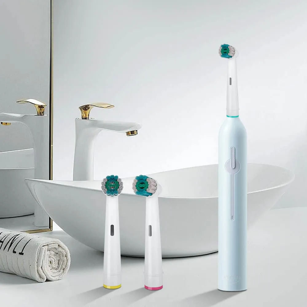 8 Pack Replacement Toothbrush Heads Compatible for Oral b Braun Electric Toothbrushes - Soft Bristles Brush Heads Refills for Rechargeable Toothbrushes