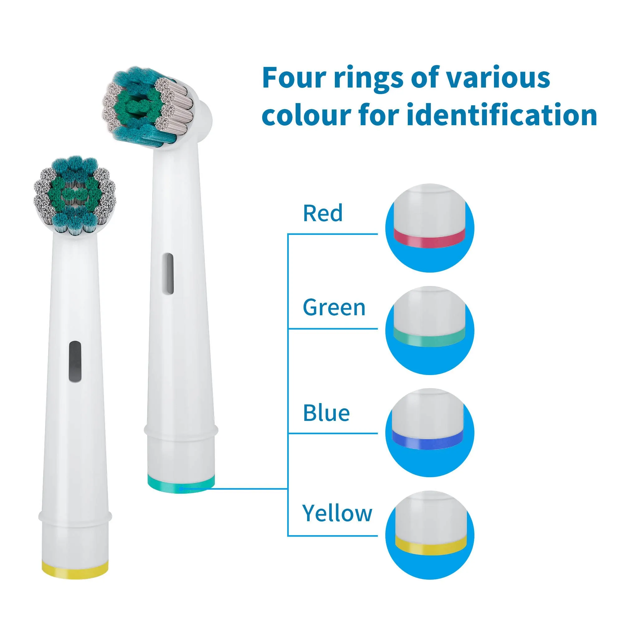 8 Pack Replacement Toothbrush Heads Compatible for Oral b Braun Electric Toothbrushes - Soft Bristles Brush Heads Refills for Rechargeable Toothbrushes