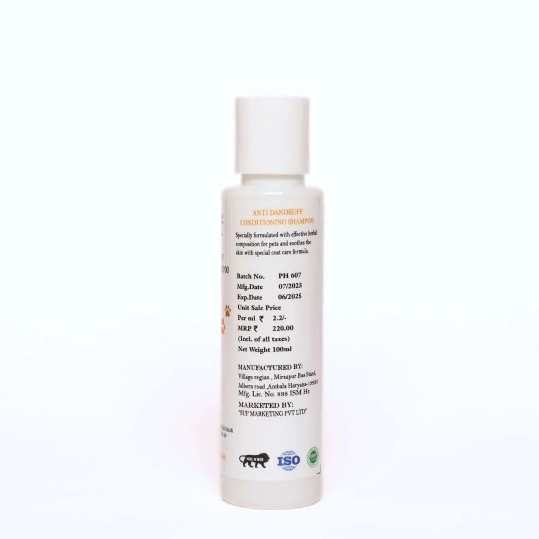 Anti Dandruff Pet Shampoo - 100 ml