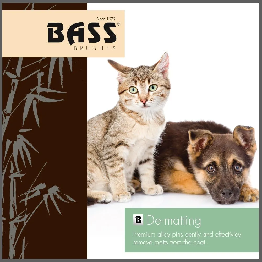 Bass Brushes Slicker Style Pet Brush - Firm-Medium