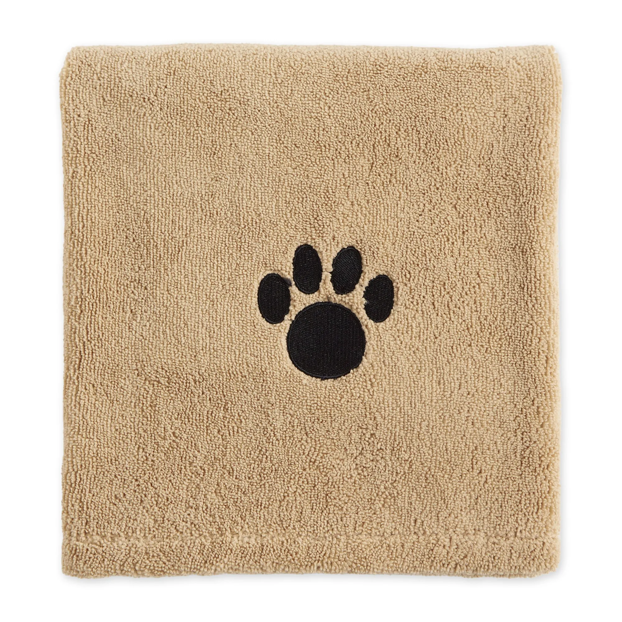 Bone Dry Large Pet Towel, Absorbent Microfiber, Taupe, 41x23.5"