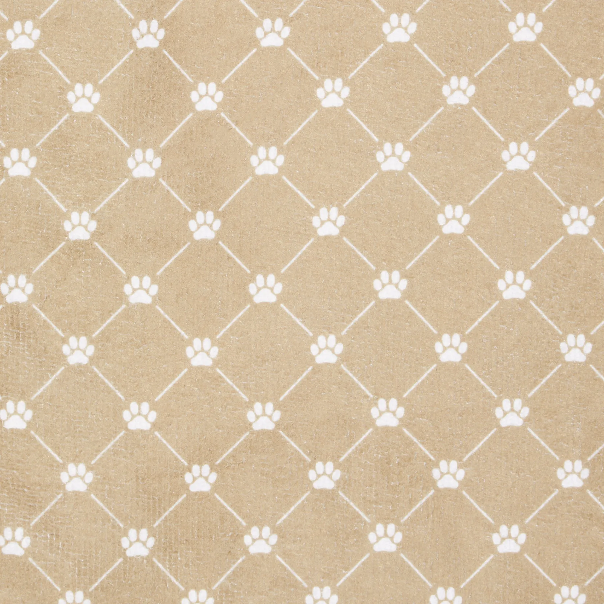 Bone Dry Small Microfiber Pet Towel - 3 Pack - Printed Trellis, Taupe, 15x30"