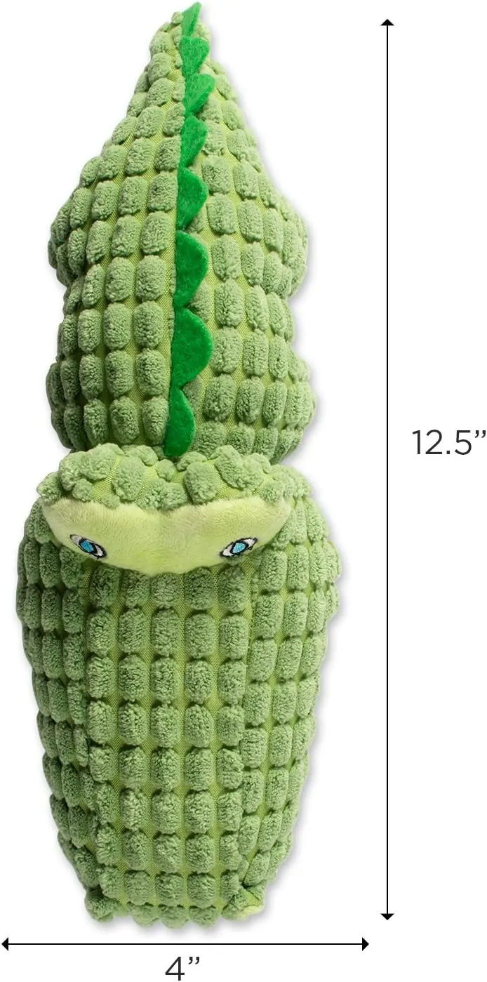 Bone Dry Squeaky Plush Pet Toy Collection, Plush, Alligator