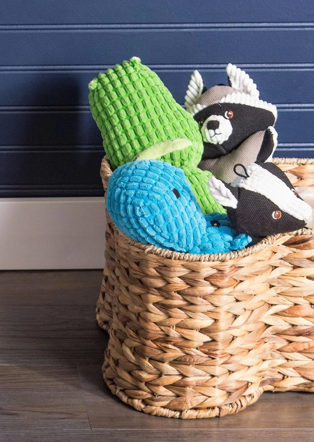 Bone Dry Squeaky Plush Pet Toy Collection, Plush, Alligator