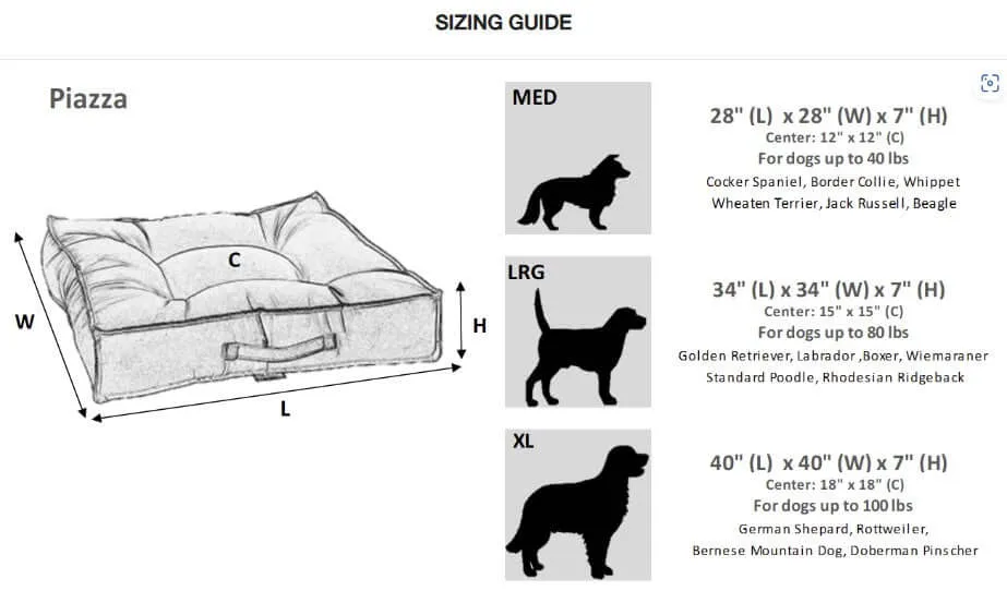 Bowsers Piazza Dog Bed - Mercury