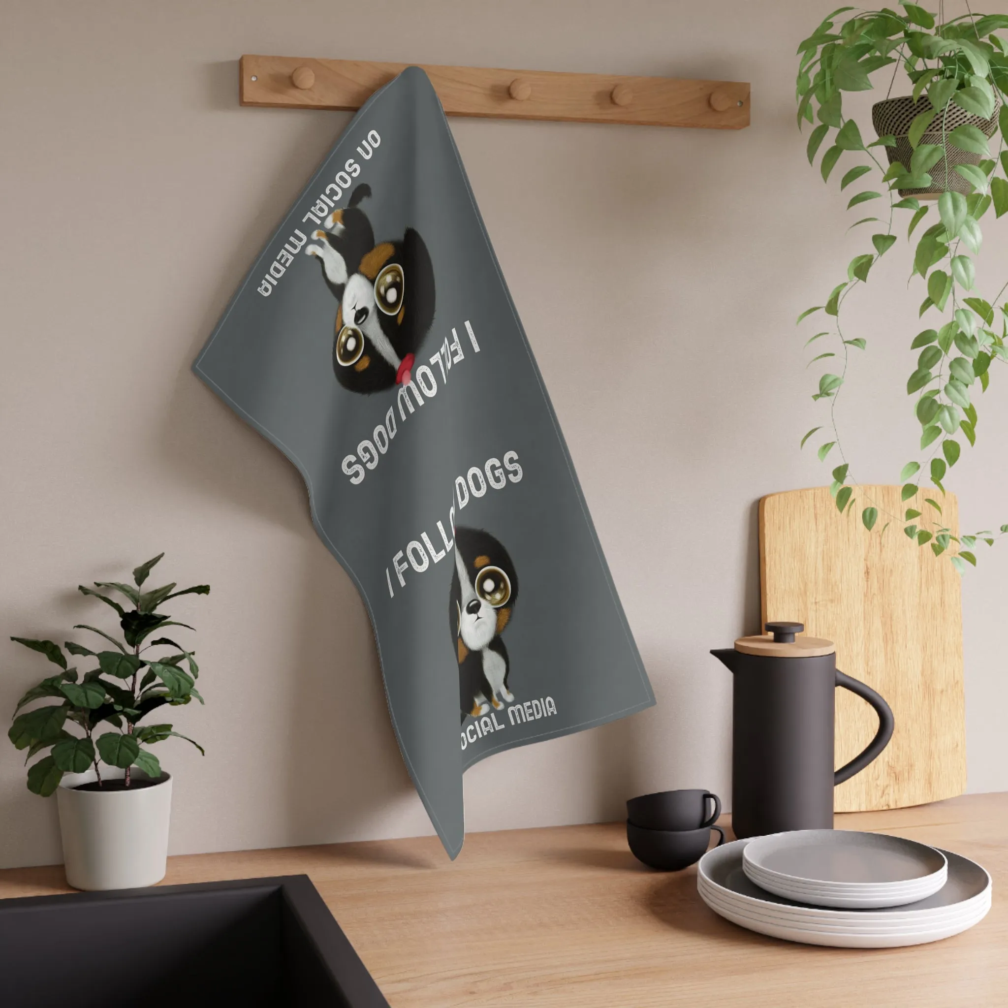 Cartoon Dog Tea Towels