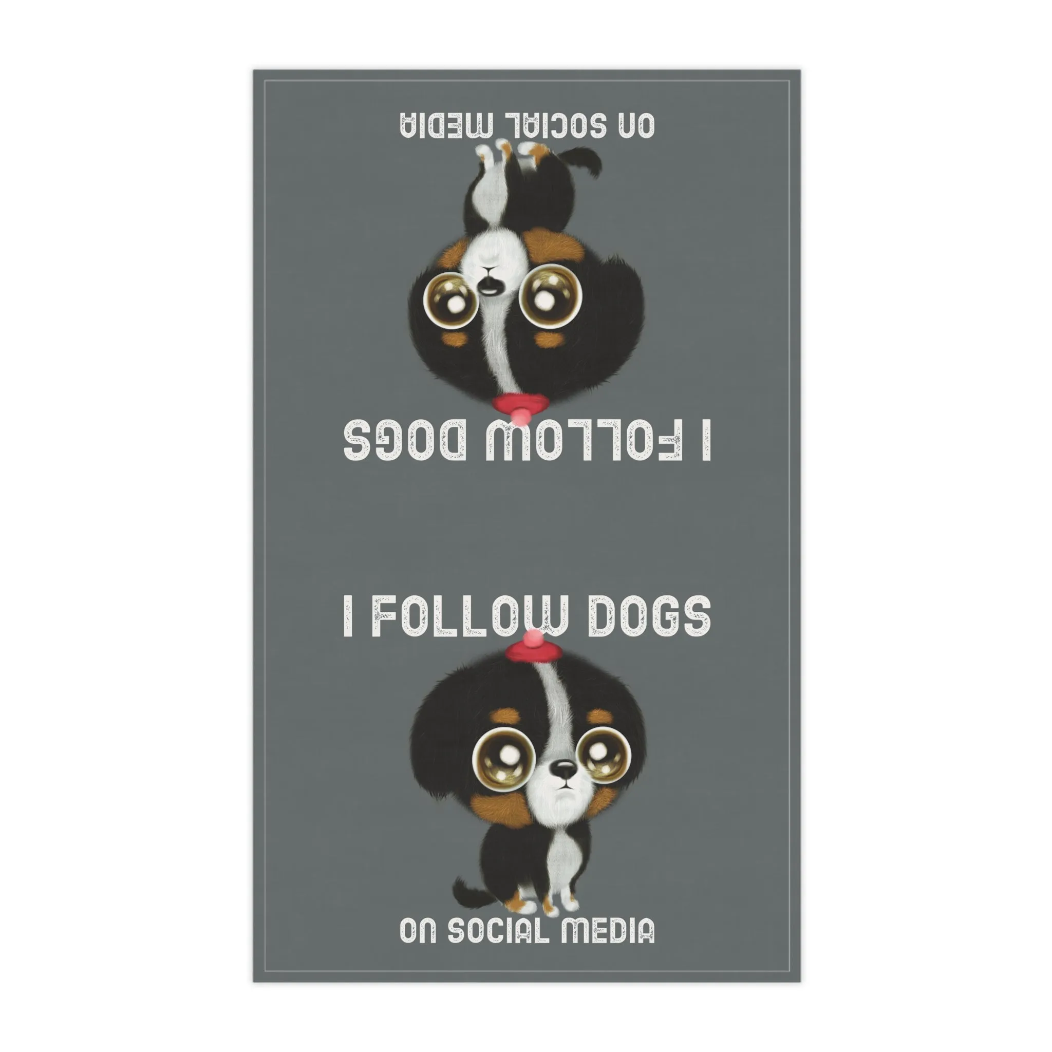 Cartoon Dog Tea Towels