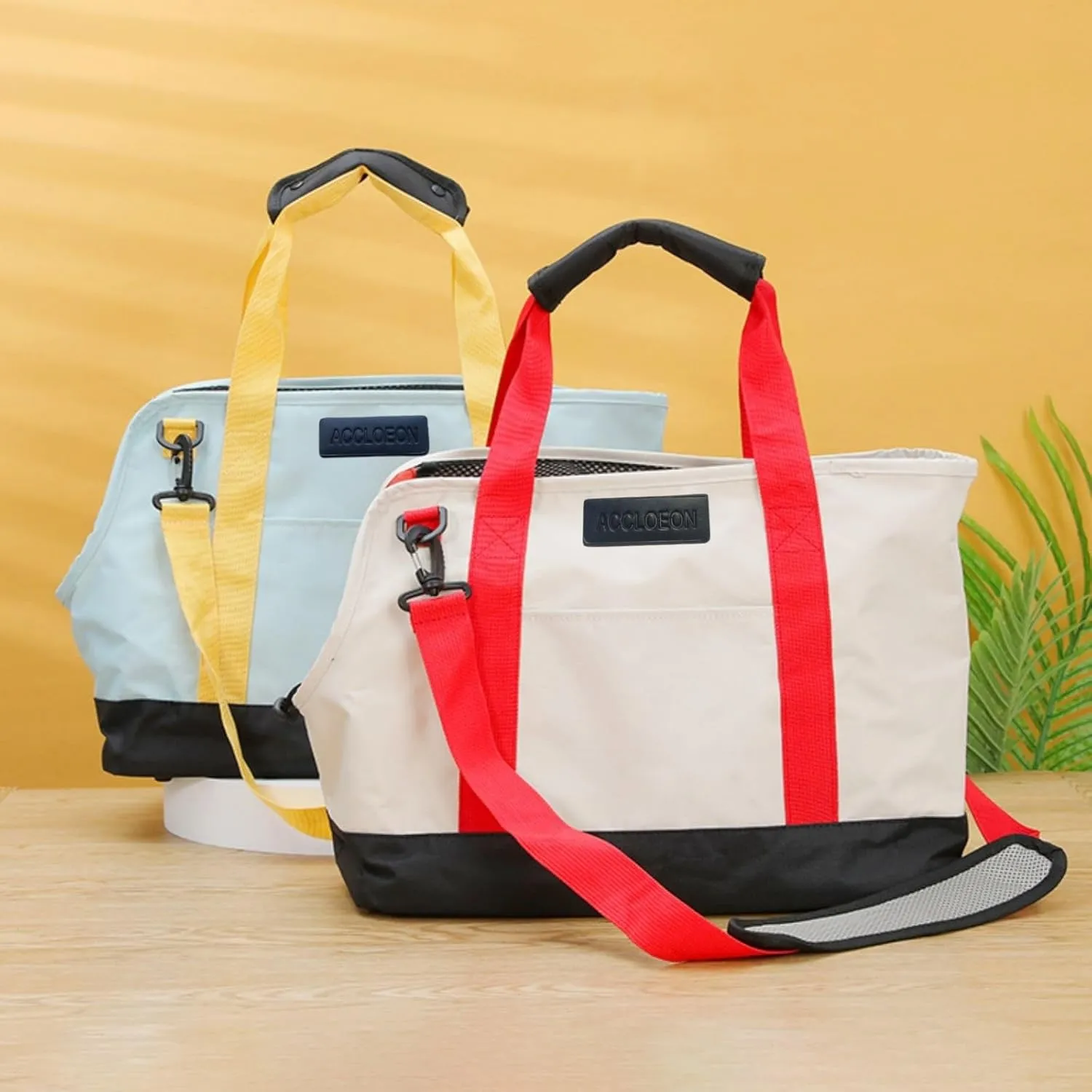 Cat Carrier for Small Dog Rabbit- Soft-Sided Collapsible Small Animal Travel Bag, Waterproof Lining, Breathable Mesh, Large Pockets - Lightweight Oxford Pet Tote Bag Carrier.