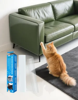 Cat Scratch Furniture Protector for Leather Furniture, Couch Protector from Cat Claws 157"x 11.8" Anti Scratching Adhesive Tape,Easy to Remove