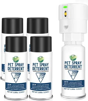 Cat Spray Deterrent System, Pet Deterrent Device Refill White 4 Pack
