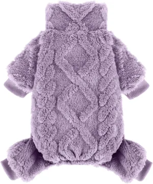 Dog Sweater Fleece Turtleneck Winter Dog Clothes for Small Dogs Girls Boy, Warm Fleece Dog Pajamas Onesies, Pet Clothes Puppy Sweater Pjs, Dog Jumpsuits Dog Outfit