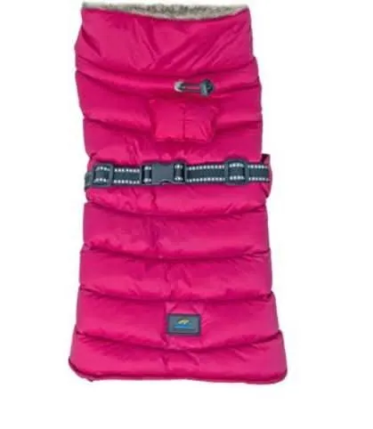 Doggie Design Alpine Extreme Cold Puffer Coat - Pink Peacock