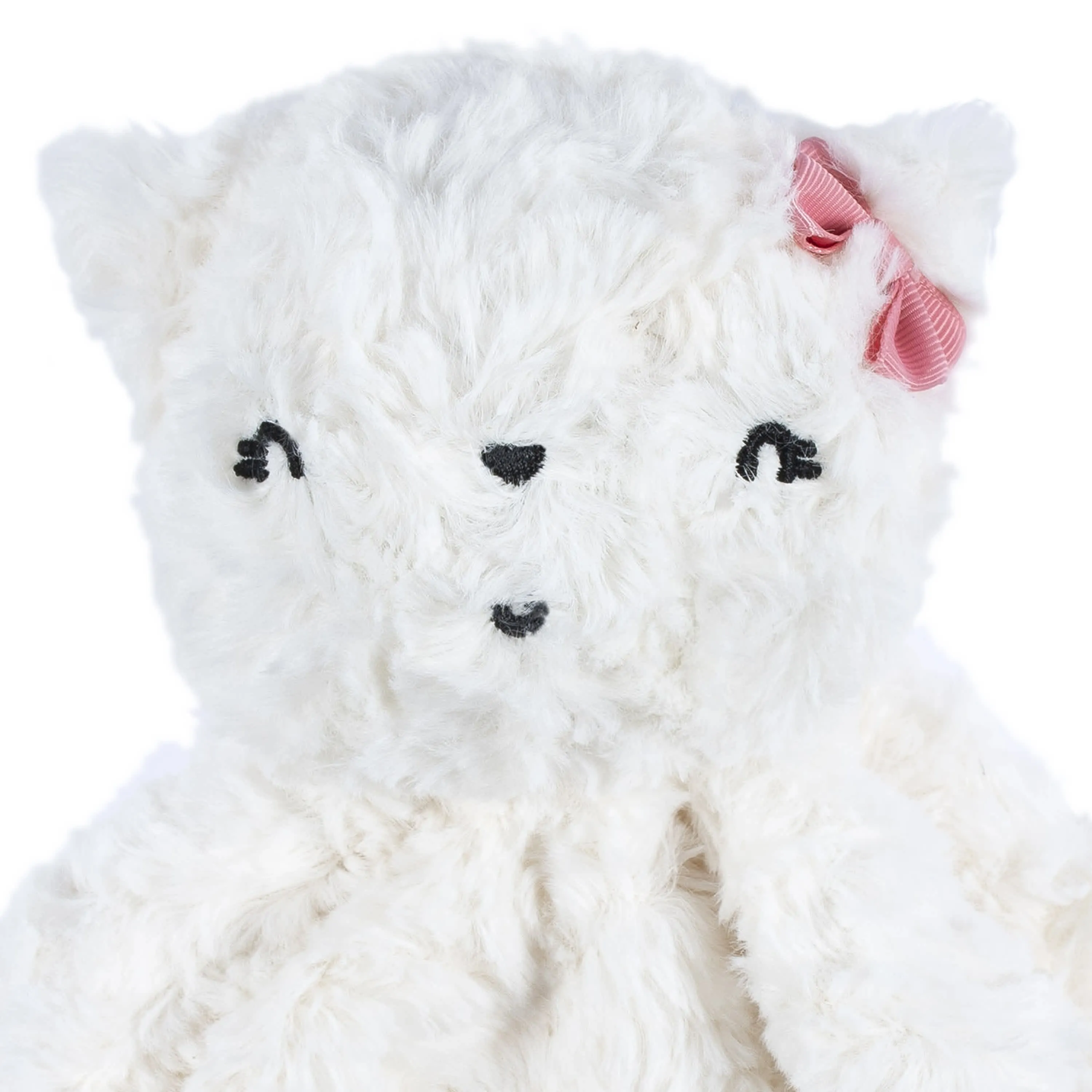 Embroidered Baby Girls Cat Security Blanket