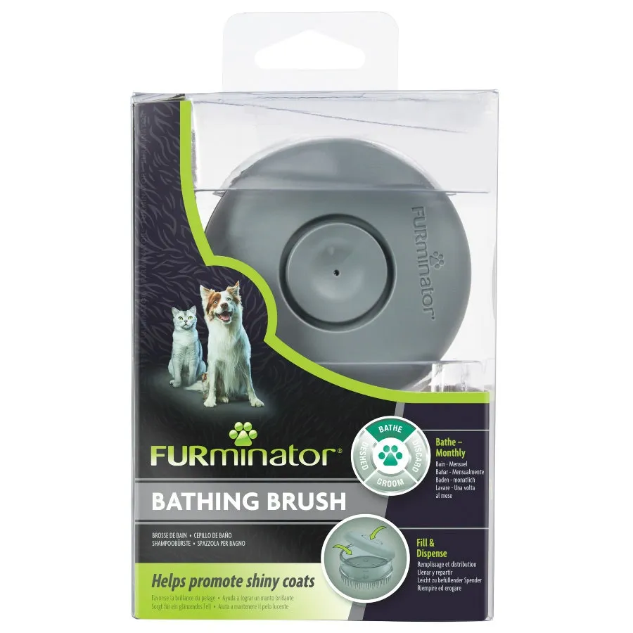 FURminator Dog & Cat Grooming Bathing Brush