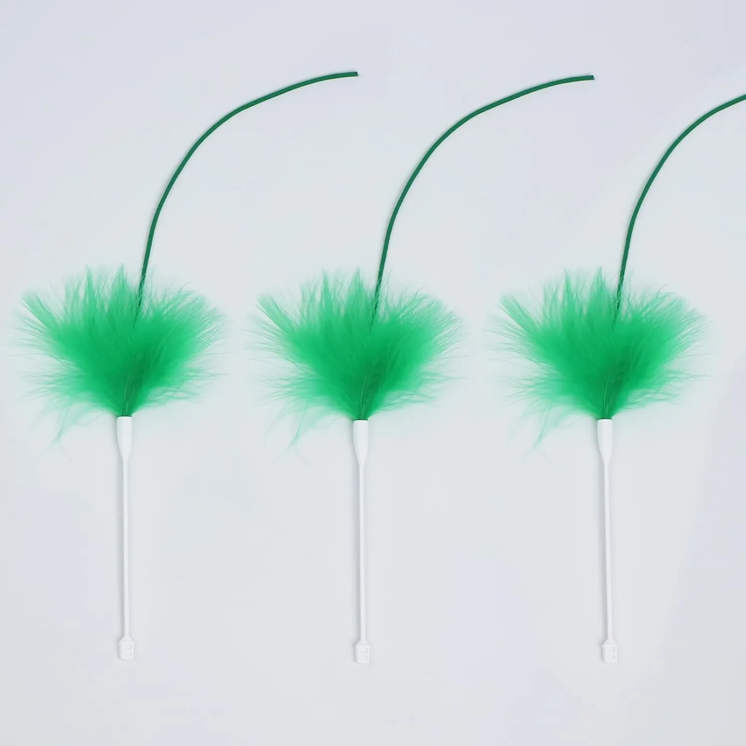 Interactive Cat Toys Replacement Feather Wand for P43 (3 Pcs), Only Accessories