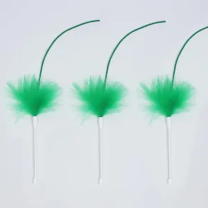 Interactive Cat Toys Replacement Feather Wand for P43 (3 Pcs), Only Accessories