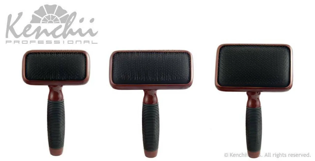 Kenchii Slicker Brush for Professional Dog Groomers Undercoat Removal - Choose Your Size