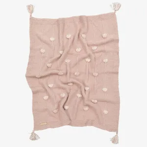 Knit Blanket - Soft Mauve