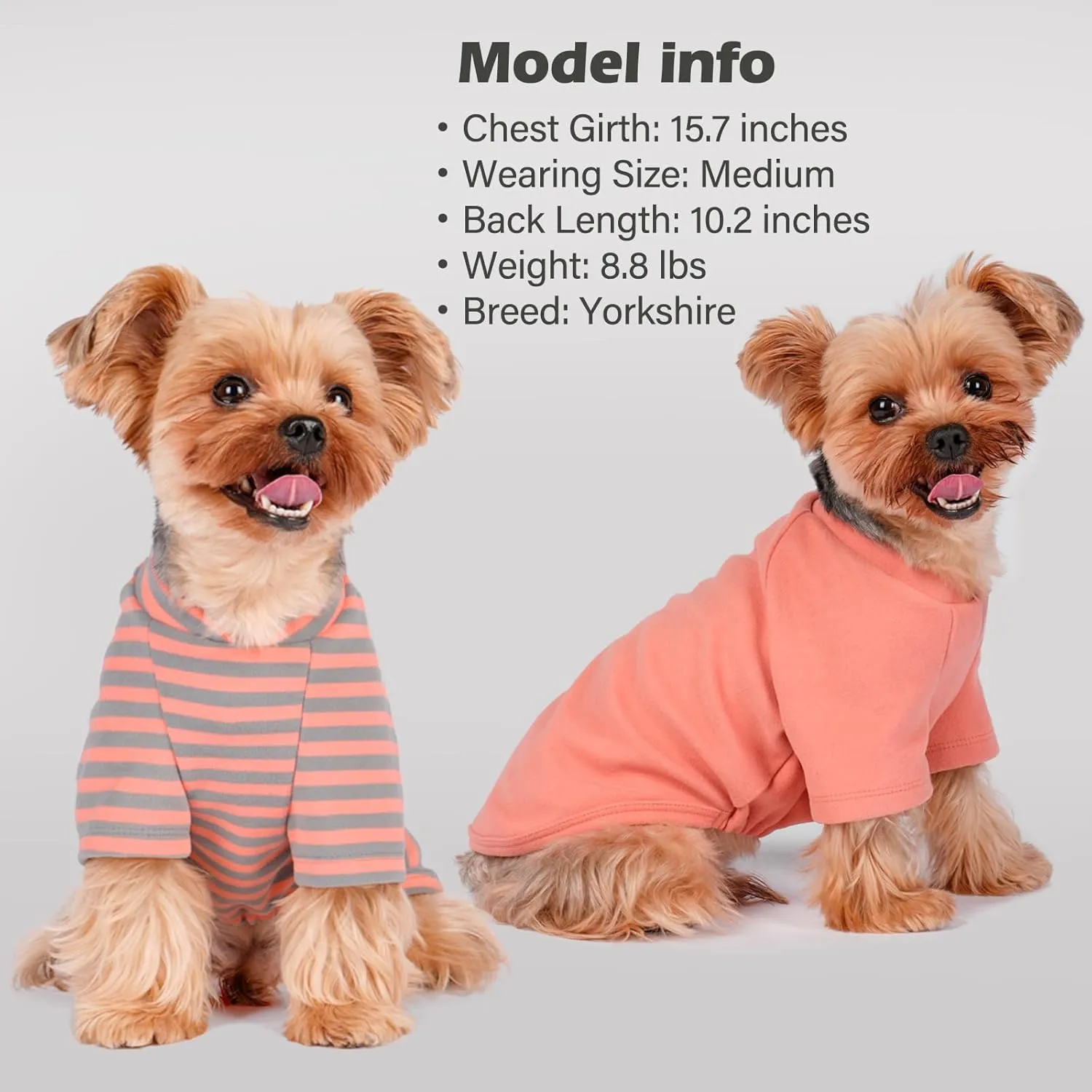 KYEESE 3Pack Dog Sweaters Dachshund Clothes Fleece Comfort Coats Pullover Soft Stretchy for Small Medium Dogs Male Boy Sweatshirt