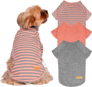 KYEESE 3Pack Dog Sweaters Dachshund Clothes Fleece Comfort Coats Pullover Soft Stretchy for Small Medium Dogs Male Boy Sweatshirt