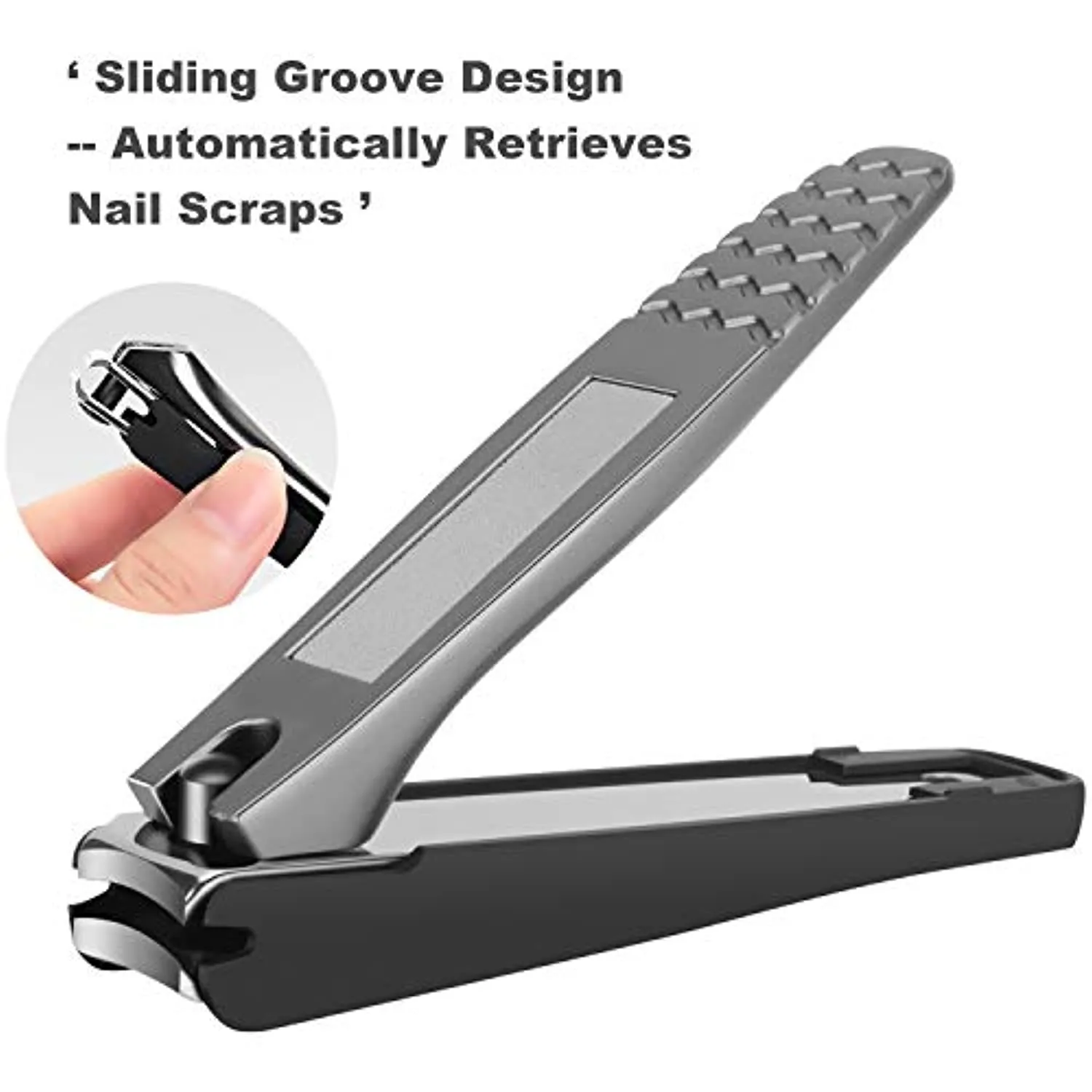 Norchan Large Nail Clippers Set, 3 Pcs Sharp Toenail and Fingernail Clippers for Men and Women (Premium, Big Size, Heavy-Duty Design)