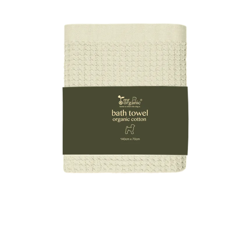 organic cotton bath towel ( natural beige )