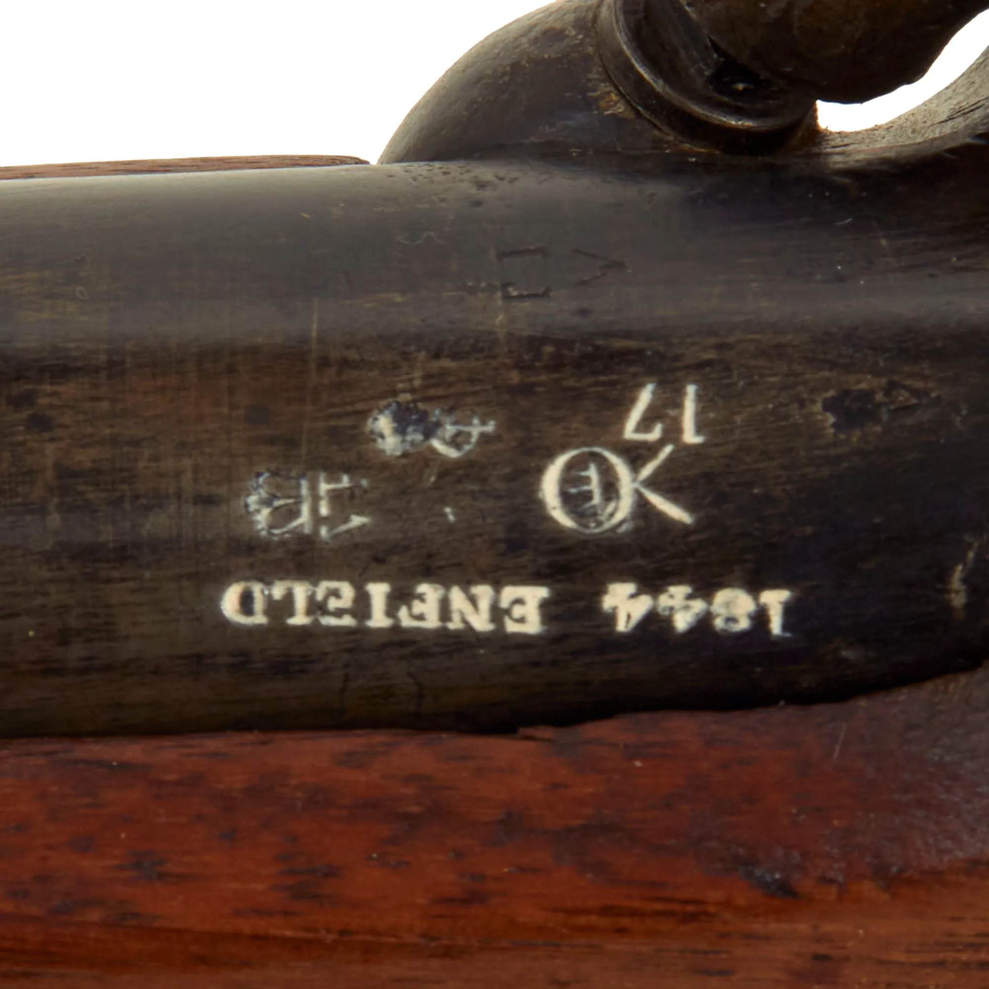 Original British Victorian Saddle Ring Percussion Cavalry Carbine marked to Royal 1st Devonshire Yeomanry Cavalry - dated 1844