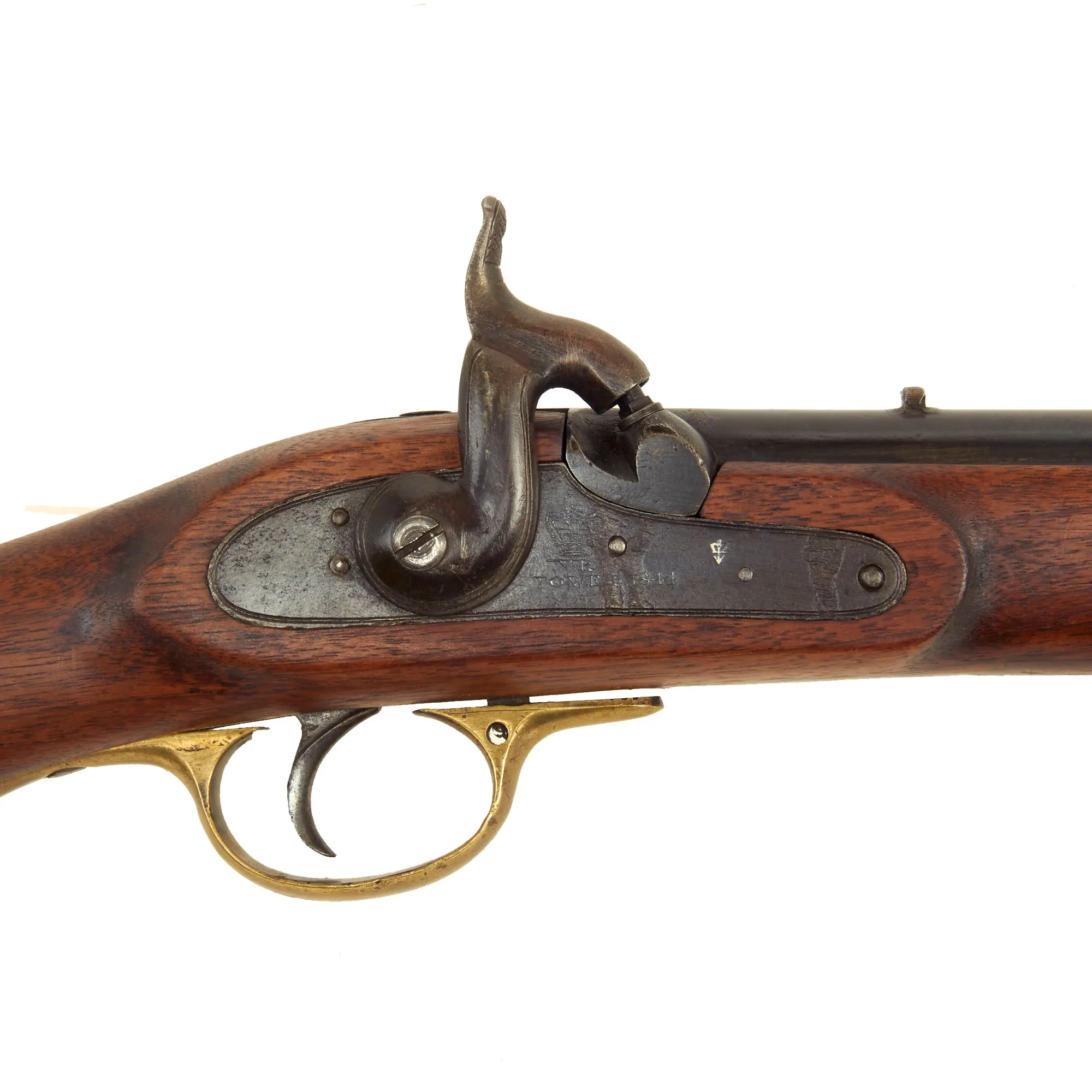 Original British Victorian Saddle Ring Percussion Cavalry Carbine marked to Royal 1st Devonshire Yeomanry Cavalry - dated 1844