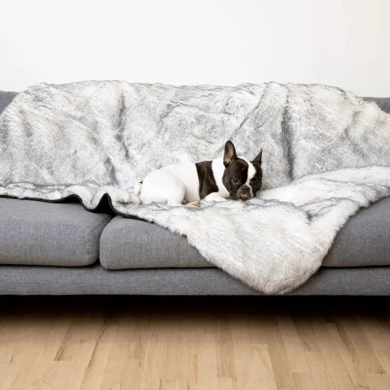 Paw Brands, PupProtector™ Luxe Waterproof Faux Fur Blanket, Ultra Plush Artic Fox