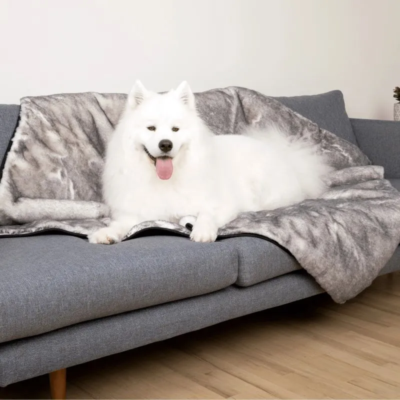 Paw Brands, PupProtector™ Luxe Waterproof Faux Fur Blanket, Ultra Plush Artic Fox