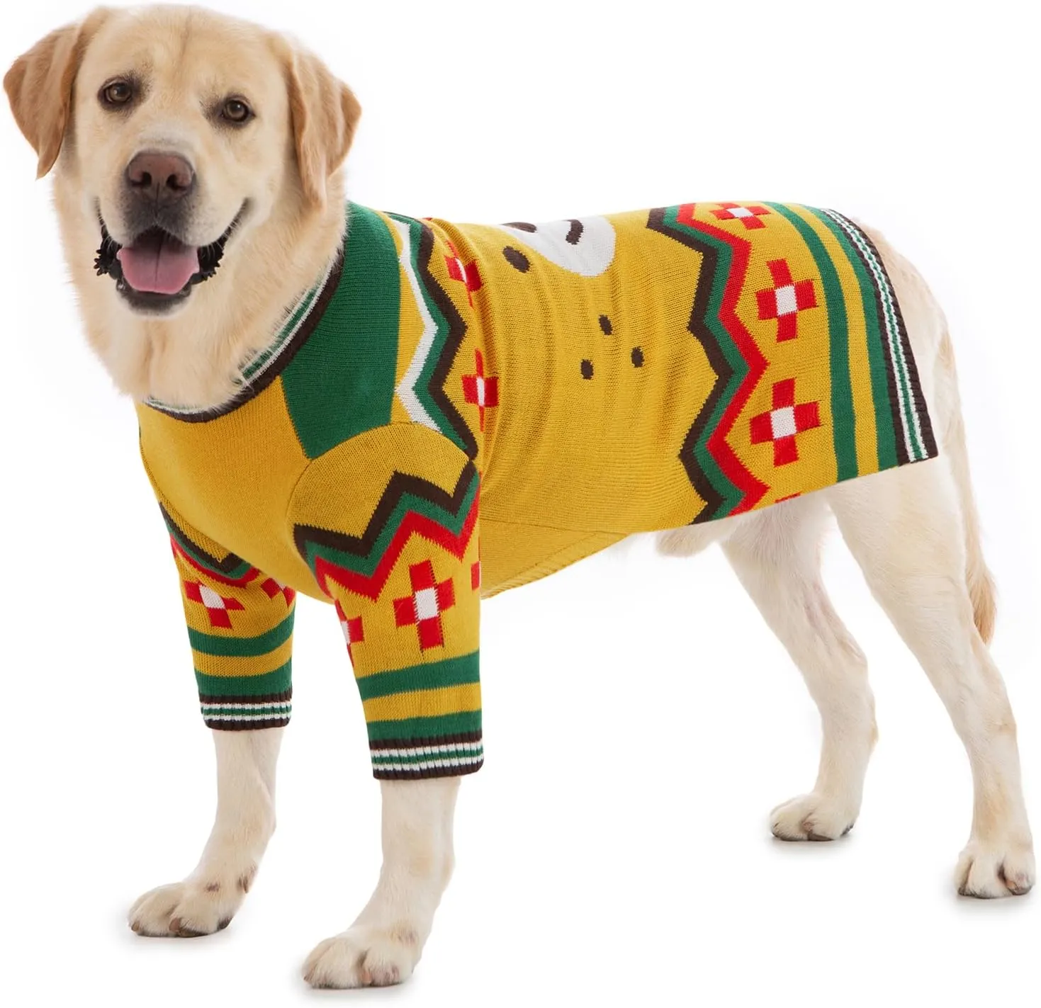 Small Dog Sweater for Male Female - Warm Halloween Autumn Knit Sweaters With Long Legs for Yorkie Chihuahua