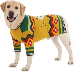 Small Dog Sweater for Male Female - Warm Halloween Autumn Knit Sweaters With Long Legs for Yorkie Chihuahua