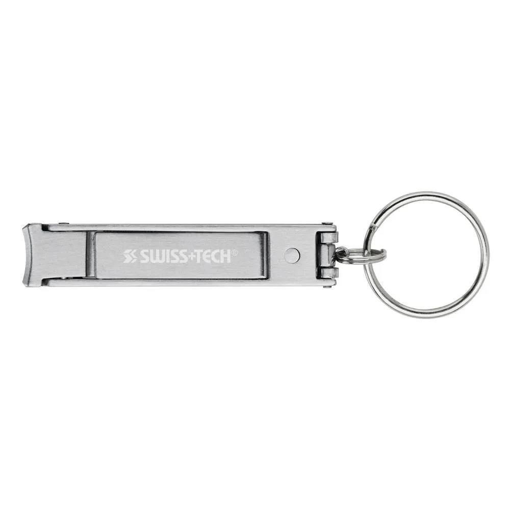 Stainless Steel Personal Care Multi-Tool with Nail Clippers, File, Cleaner For Keychain, Pack of 1