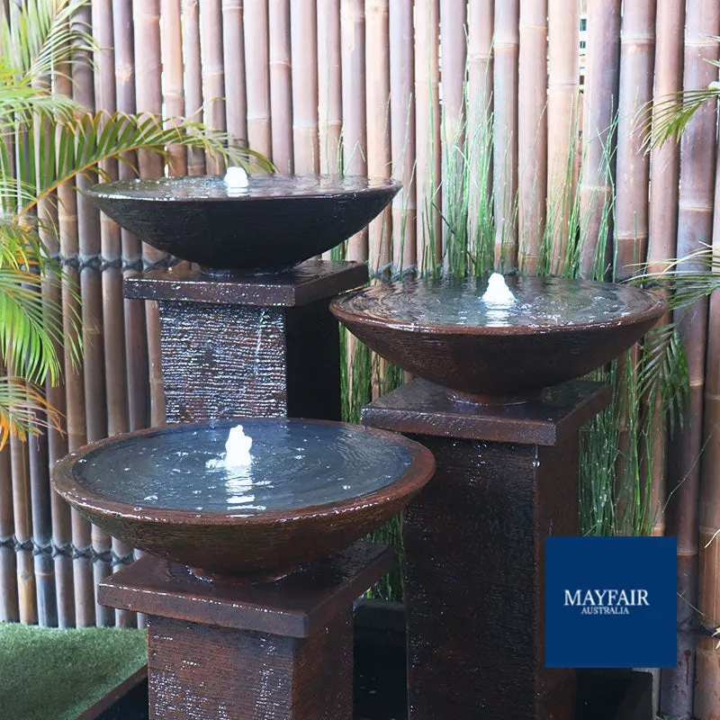 Triple Bowl Water Fountain