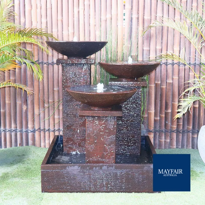 Triple Bowl Water Fountain