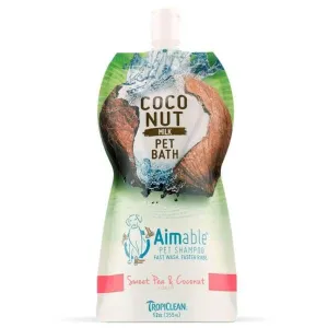 Tropiclean Aimable Coconut Milk Pet Bath Sweet Pea & Coconut Shampoo 12oz