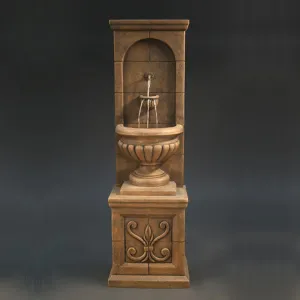 Vestibule Wall Fountain Fiore Stone